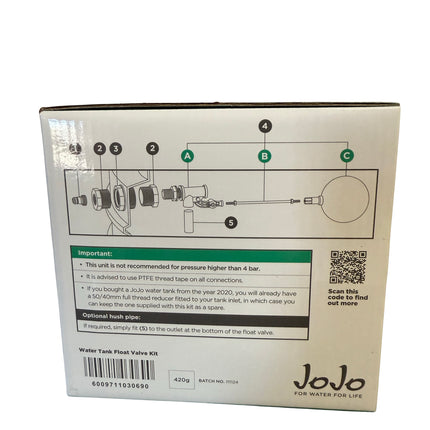 JoJo Water Tank Float Valve Kit (Floatkit)