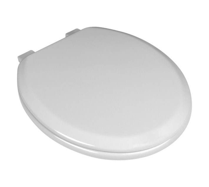 Wooden Toilet Seat White - Nylon Fitting