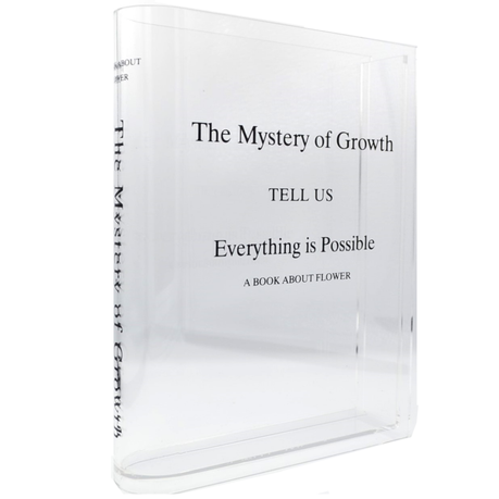 Acrylic Book Vase, Flower Vase, Home Decor, Book Shelf Decor, Clear Vase