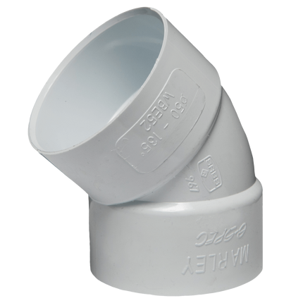 PVC Bend IE 50mmx45 Deg SABS