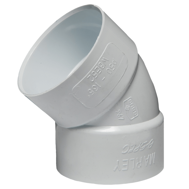 PVC Bend IE 50mmx45 Deg SABS