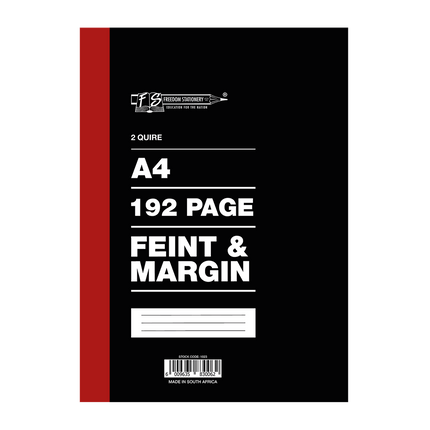 2 Quire / 192 pages A4 Counter Books Feint & Margin