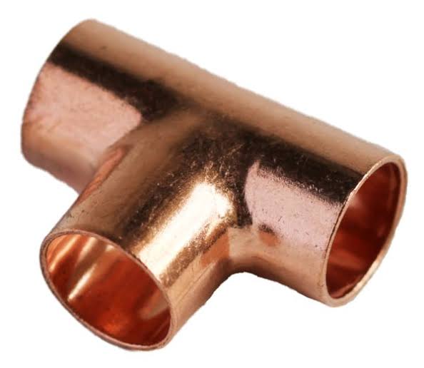 Copper Tee CXCXC Capillary 15mm