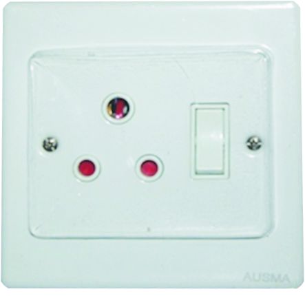 Wall Socket Single + Steel Cover SOCK01