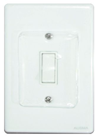 Pays Single Switch + Cover 1 Way Steel