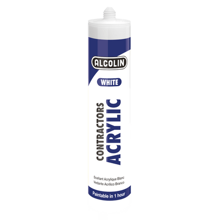 Alcolin Acrylic Contract Silicone White