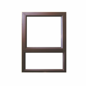 Aluminium Window PT69 Bronze 600W X900H - Clear Glass